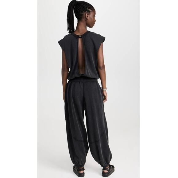 Free people Movement Womens Black One piece Oversized Throw and Go Onesie Small - Picture 3 of 13